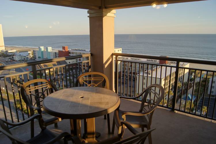 View of North Myrtle Beach from a condo balcony